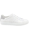 GUCCI Interlocking GG Silver Tab Low Top Sneakers White 598527 AYO70 9094 - GUCCI - BALAAN