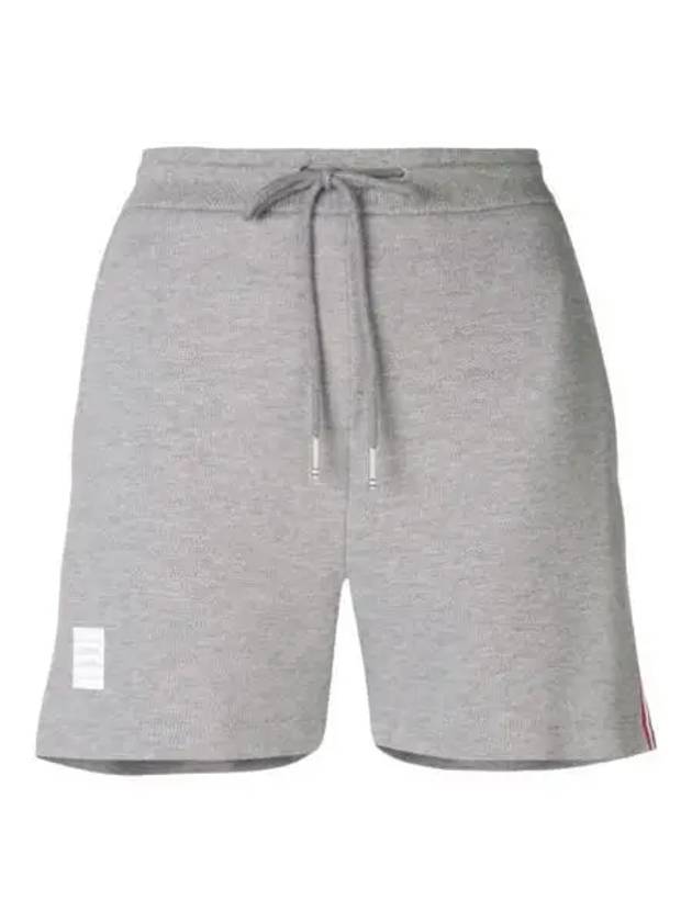 Logo Patch Shorts Light Grey - THOM BROWNE - BALAAN 2