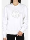 Moncler Women s Logo Bag Nylon Sweatshirt White 8G00028 809KX 001 - MONCLER - BALAAN 2