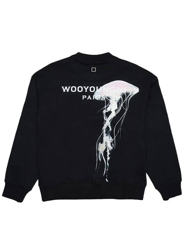 Luminous Jellyfish Back Logo Sweatshirt Black - WOOYOUNGMI - BALAAN 2