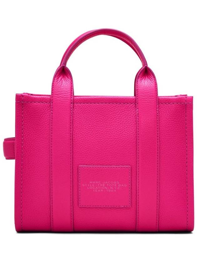 Small Leather Tote Bag Fuchsia - MARC JACOBS - BALAAN 3