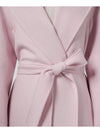 TOTEM virgin wool cashmere blend belted coat 016 Rosa pink 16011011 - MAX MARA - BALAAN 4