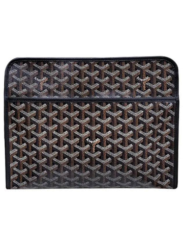 Jouvence GM Toilet Clutch Bag Black - GOYARD - BALAAN.