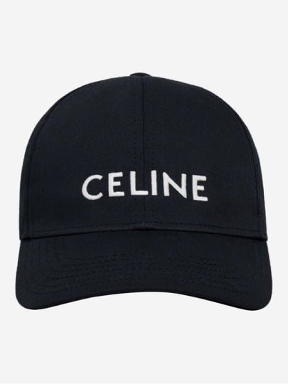 Logo Ball Cap Black - CELINE - BALAAN 2