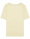 Baby Fox Patch Baby Short Sleeve T-Shirt Chalk Yellow - MAISON KITSUNE - BALAAN 3