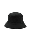Logo Patch Bucket Hat Black - STONE ISLAND - BALAAN 1