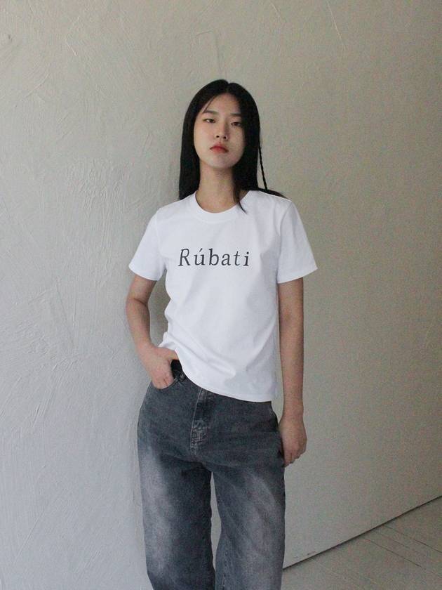 Serif Logo Tshirt WHITE - RUBATI - BALAAN 4