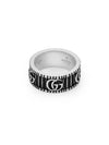 GG Marmont Silver Ring with Bouble G Detail - GUCCI - BALAAN 4