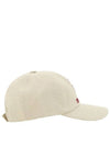 Tyron Logo Cotton Ball Cap Ecru Red - ISABEL MARANT - BALAAN 3