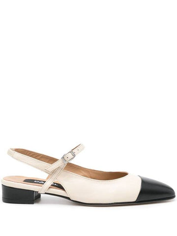 Carel Paris Oceano Two-Tone Leather Slingback Shoes - CAREL - BALAAN 1