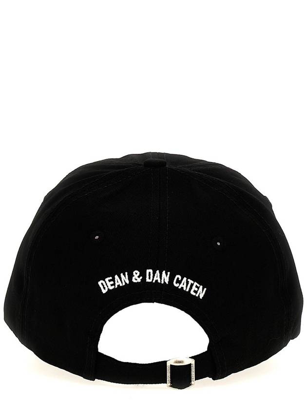 Logo Base Ball Cap Black - DSQUARED2 - BALAAN 5