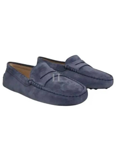 Gommino Suede Driving Shoes Blue - TOD'S - BALAAN 2