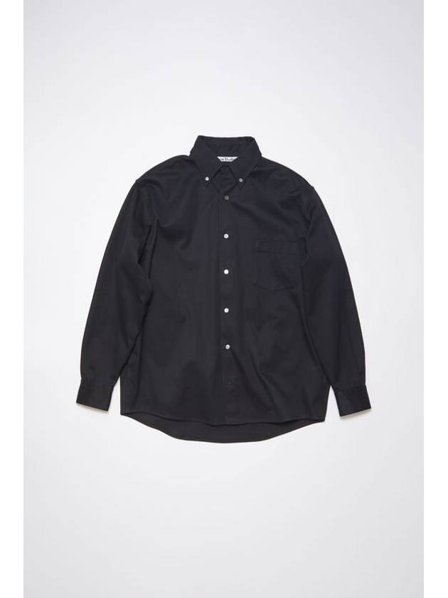 Button Up Over Long Sleeve Shirt Black - ACNE STUDIOS - BALAAN 2