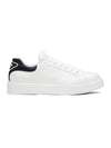 Triangle Logo Leather Low Top Sneakers White - PRADA - BALAAN 1