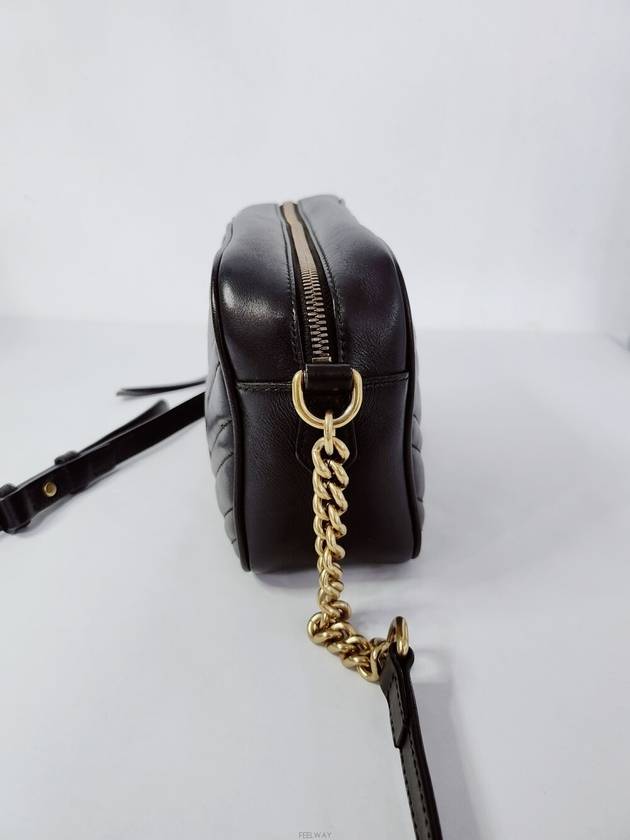 Used luxury goods DHLUX GG Black Marmont Matelasse Cross Bag Small - GUCCI - BALAAN 6