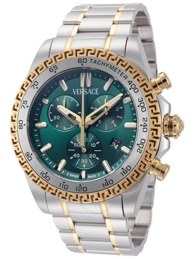 Versace Chronograph Quartz Green Dial Men's Watch VE9K01024 - VERSACE - BALAAN 1