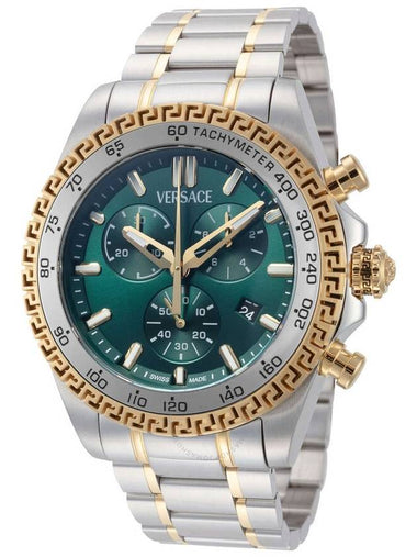 Versace Chronograph Quartz Green Dial Men's Watch VE9K01024 - VERSACE - BALAAN 1