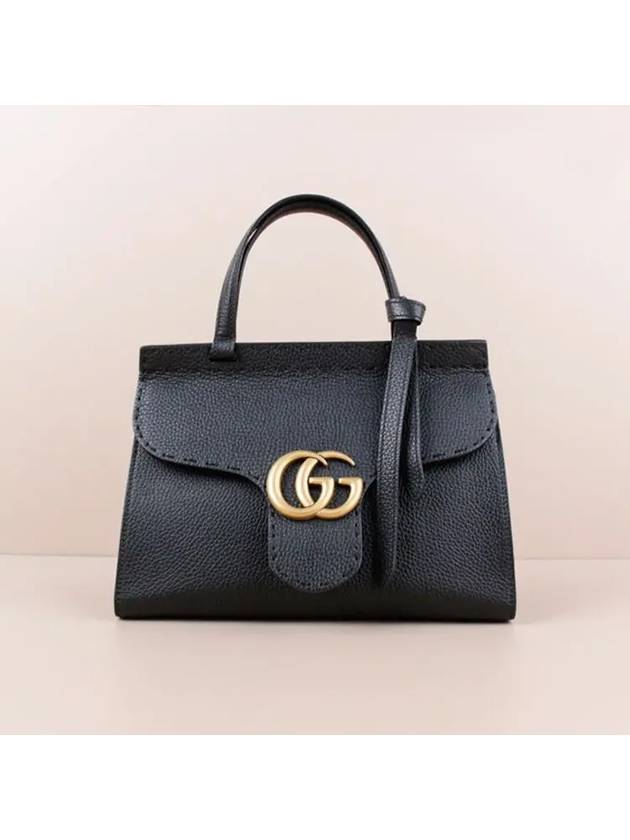 Women's GG Marmont Tote Bag Black - GUCCI - BALAAN 2