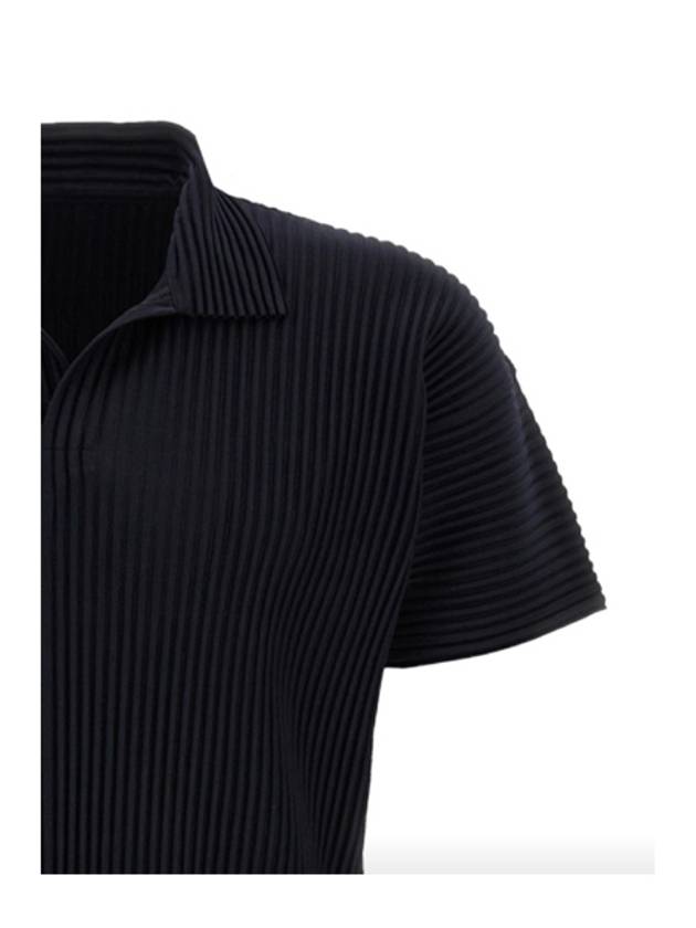 Homme Pliss Pleated Polo Shirt HP47 JM430 - ISSEY MIYAKE - BALAAN 3