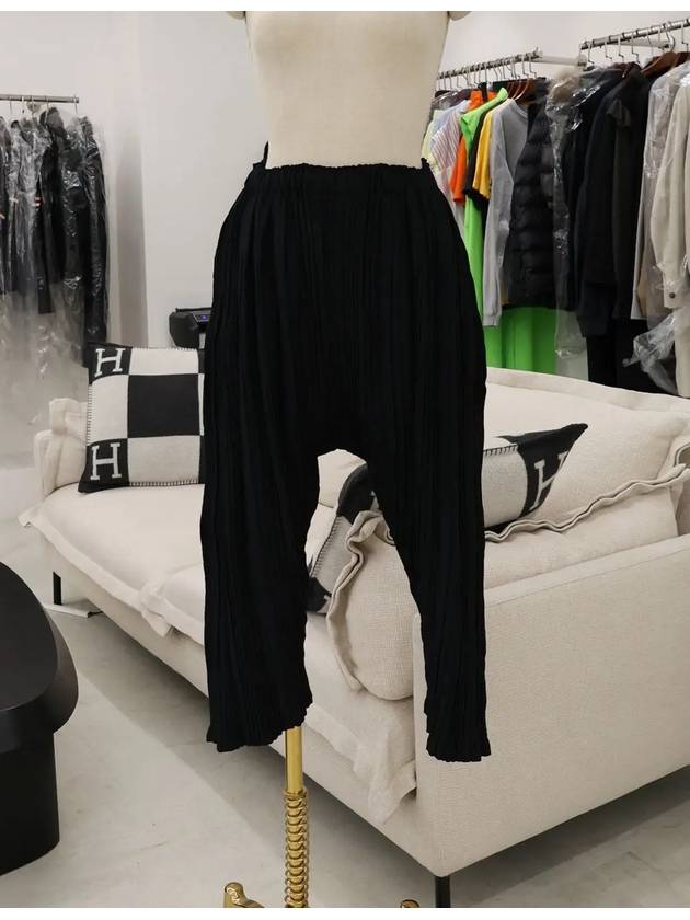 Pleated Please Black Pants - ISSEY MIYAKE - BALAAN 1