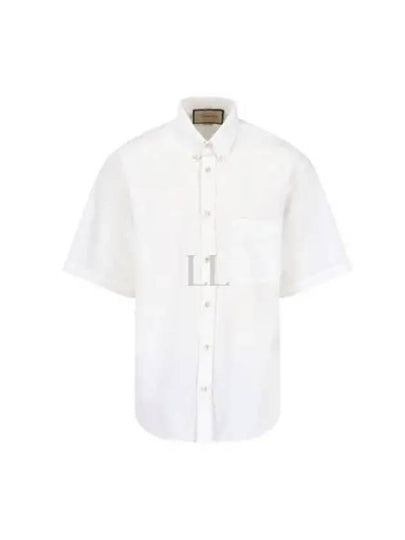 Men's Twinsburg Runway Ripstop Short Sleeve T-Shirt White - GUCCI - BALAAN 2