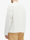 Logo Print Cotton Long Sleeve T-Shirt White - JIL SANDER - BALAAN 6