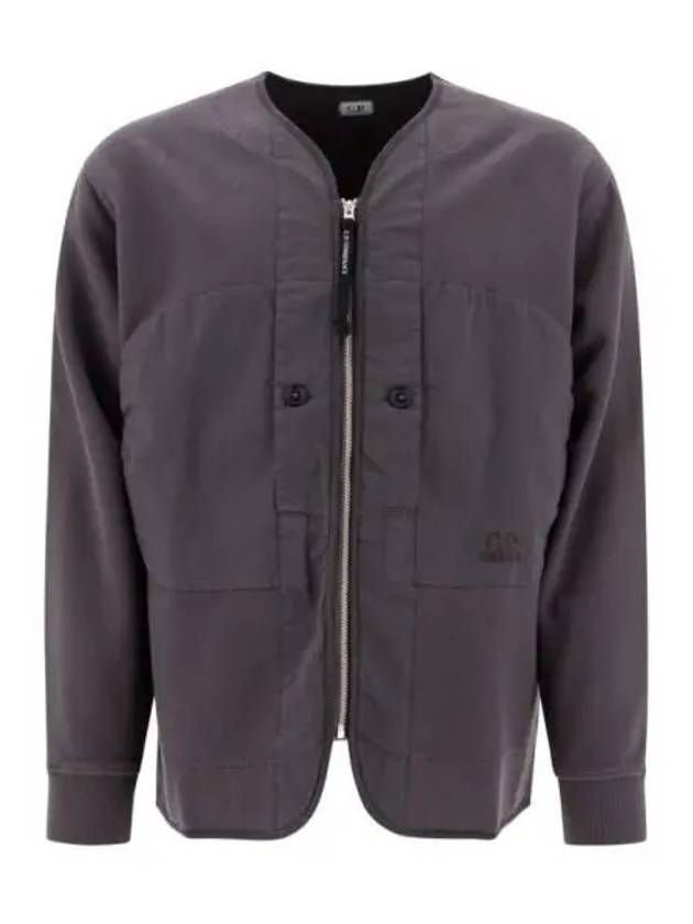 Diagonal Fleece Zip-Up Jacket Boulevard Violet - CP COMPANY - BALAAN 2