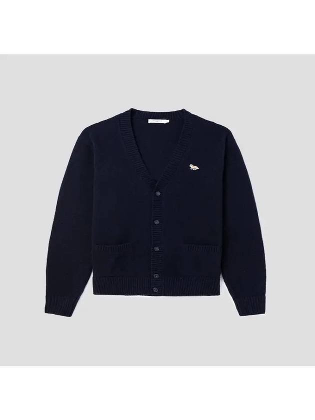 Baby Fox Patch Cosy Cardigan Navy - MAISON KITSUNE - BALAAN 2