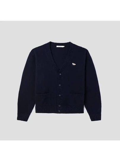 Baby Fox Patch Cosy Cardigan Navy - MAISON KITSUNE - BALAAN 2