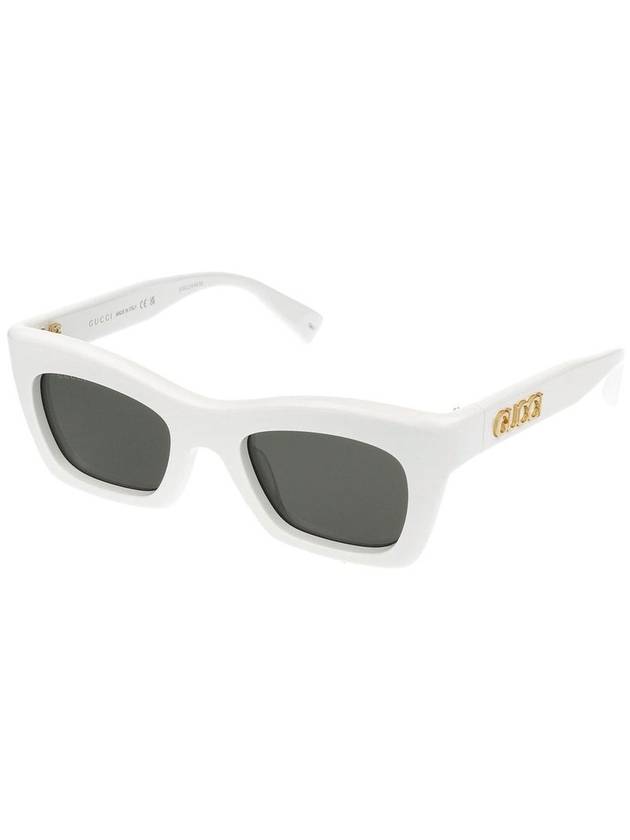 24SS Sunglasses GG1773S 002 WHITE WHITE GRAY - GUCCI - BALAAN 3