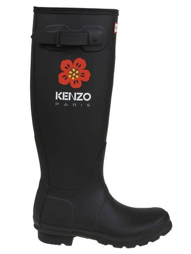 Wellington Rain Boots Black - KENZO - BALAAN 1