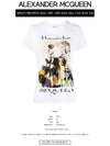 Dress Print Short Sleeve T-shirt White - ALEXANDER MCQUEEN - BALAAN 3