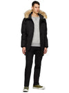 Yves Hooded Fur Padded Parka Black - NOBIS - BALAAN 3