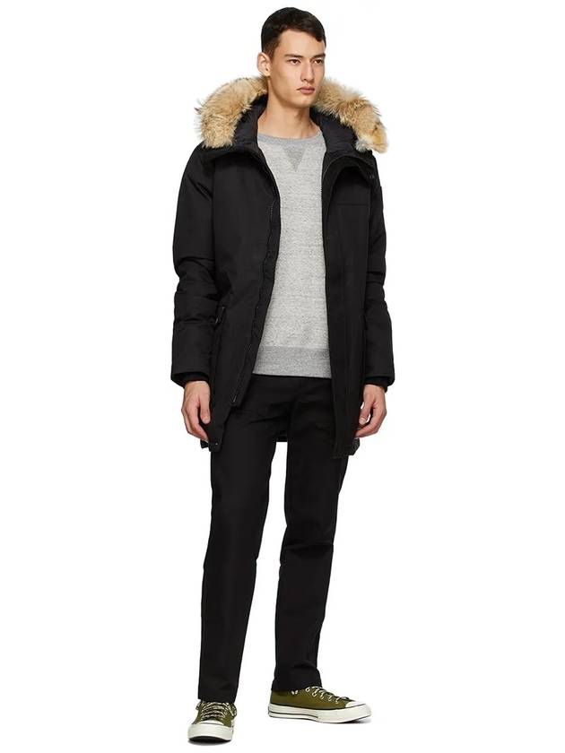 Yves Hooded Fur Padded Parka Black - NOBIS - BALAAN 3