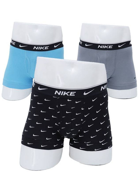 Men's Essential Cotton Stretch Trunk Briefs 3 Pack - NIKE - BALAAN 2