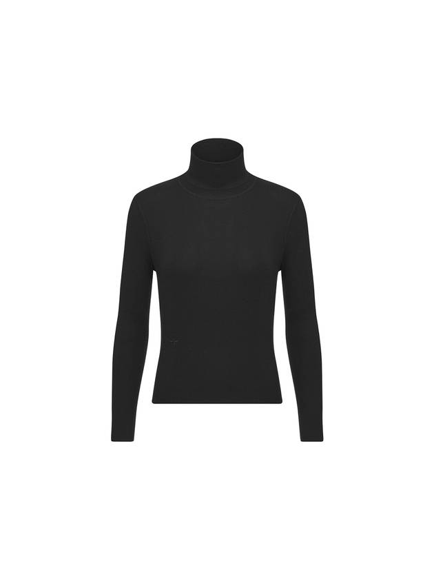 Cashmere Silk Long Sleeve Turtleneck Black - DIOR - BALAAN 2