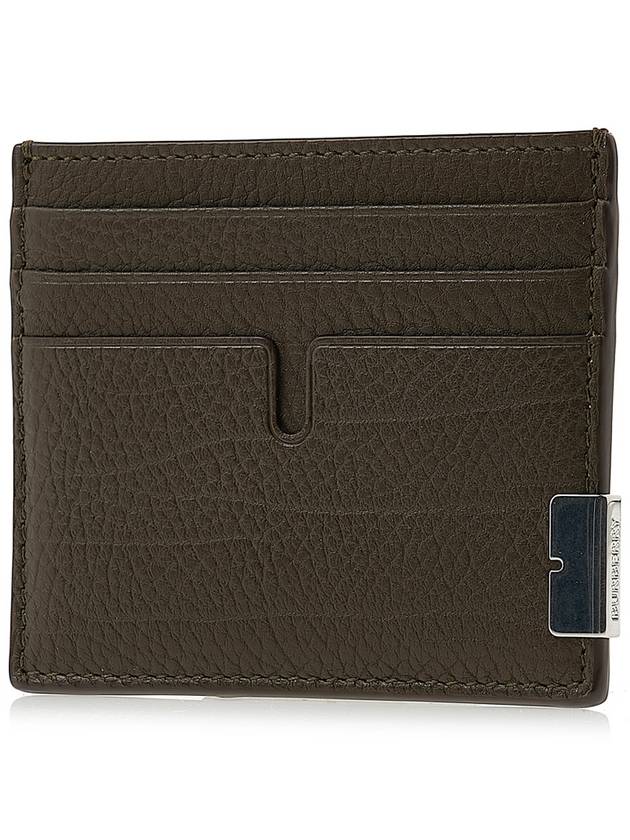 Tall B Leather Card Wallet Brown - BURBERRY - BALAAN 3