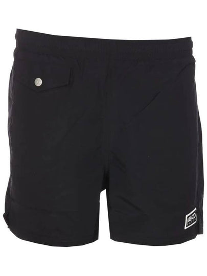 Logo Patch Classic Swim Shorts Black - KENZO - BALAAN 2