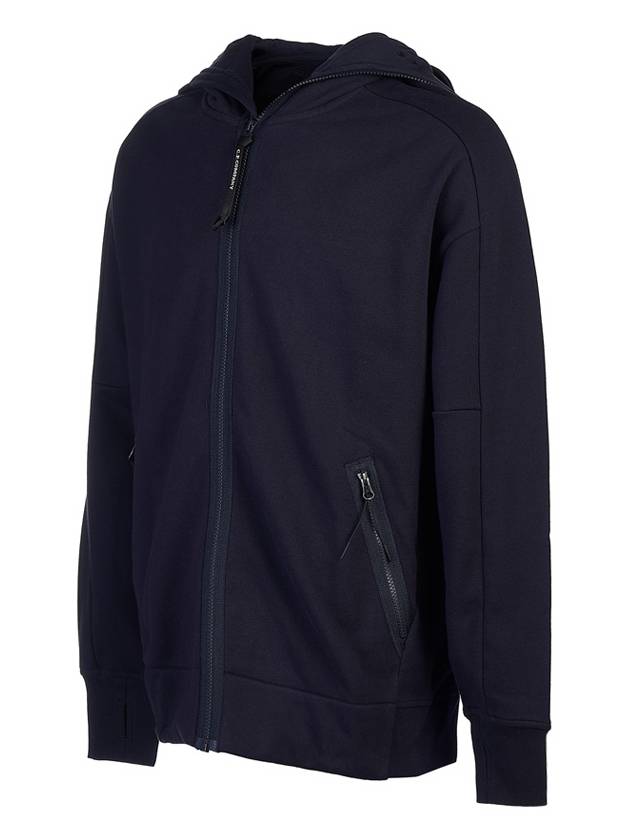 Goggles Diagonal Raised Fleece Hooded Jacket Navy - CP COMPANY - BALAAN 3