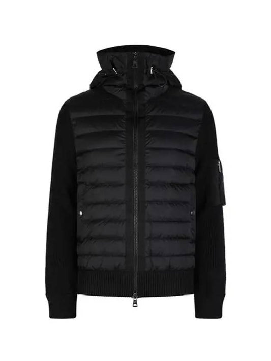 Men s hooded zip up wool padding 9B50800 A9340 999 - MONCLER - BALAAN 1