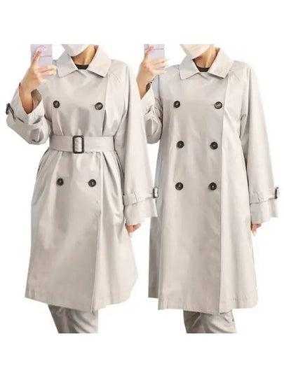 Titrench Belted Trench Coat Cream - MAX MARA - BALAAN 2