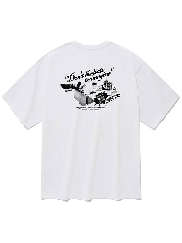 Cat Box Short Sleeve T Shirt White - RADINEO - BALAAN 1