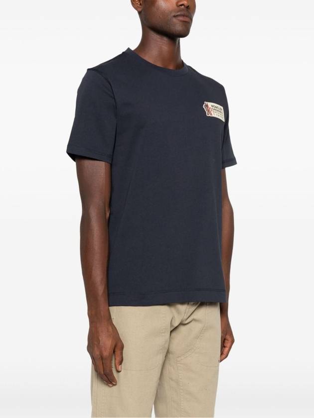 Logo short sleeve t shirt dark blue - MONCLER - BALAAN 4