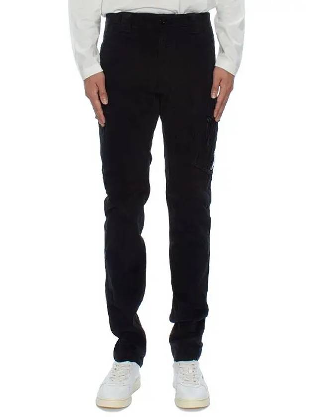 Lens Wappen Straight Pants Black - CP COMPANY - BALAAN 3