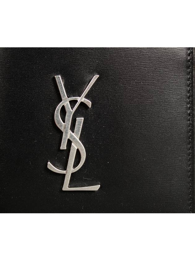 East/West Wallet In Smooth Leather Black - SAINT LAURENT - BALAAN 9