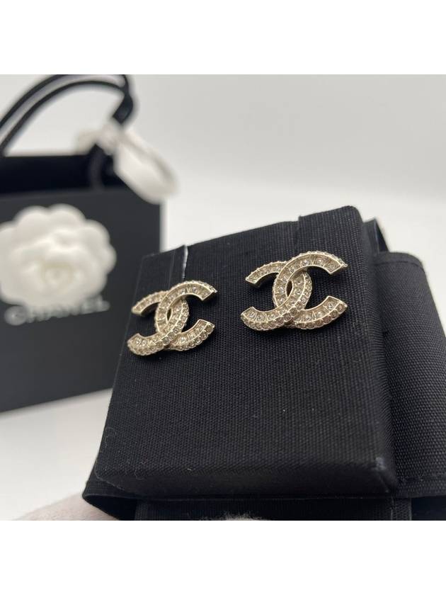 Metal Earrings Diamantes & Gold Crystal - CHANEL - BALAAN 7