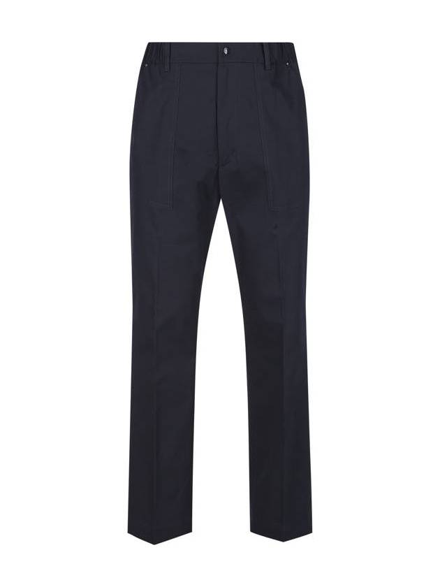 Gabardine Straight Pants Navy - MONCLER - BALAAN 2