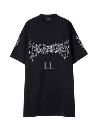 Darkwave Cotton Short Sleeve T-Shirt Black - BALENCIAGA - BALAAN 2