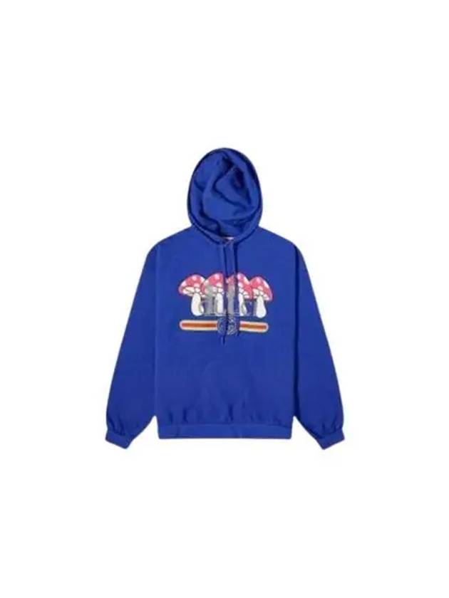 Mushroom Logo Hoodie Blue - GUCCI - BALAAN 2