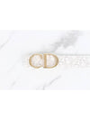 CD logo oblique white men s belt - DIOR - BALAAN 3